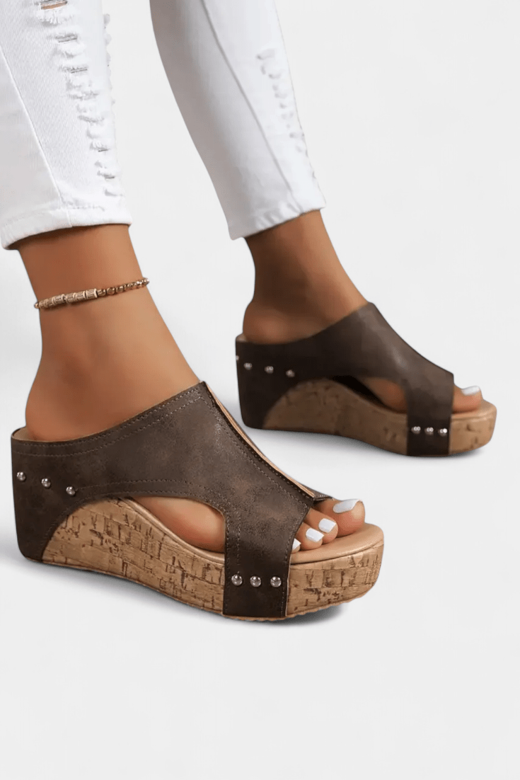 Orthopedic Block Heel Sandals