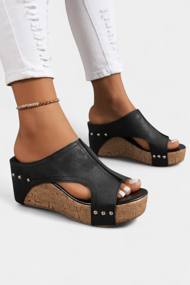 Orthopedic Block Heel Sandals