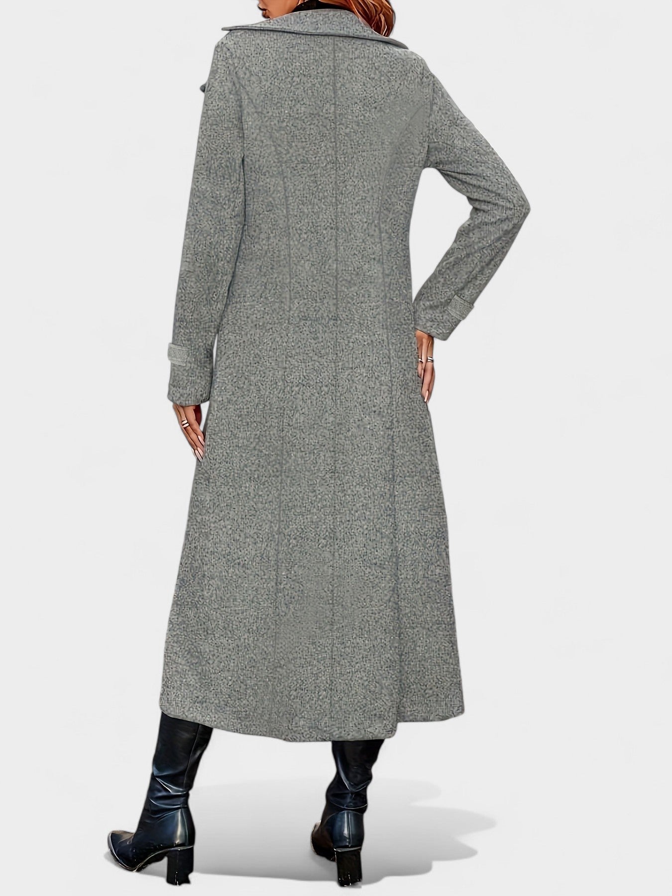 Double-Breasted Lapel Overcoat