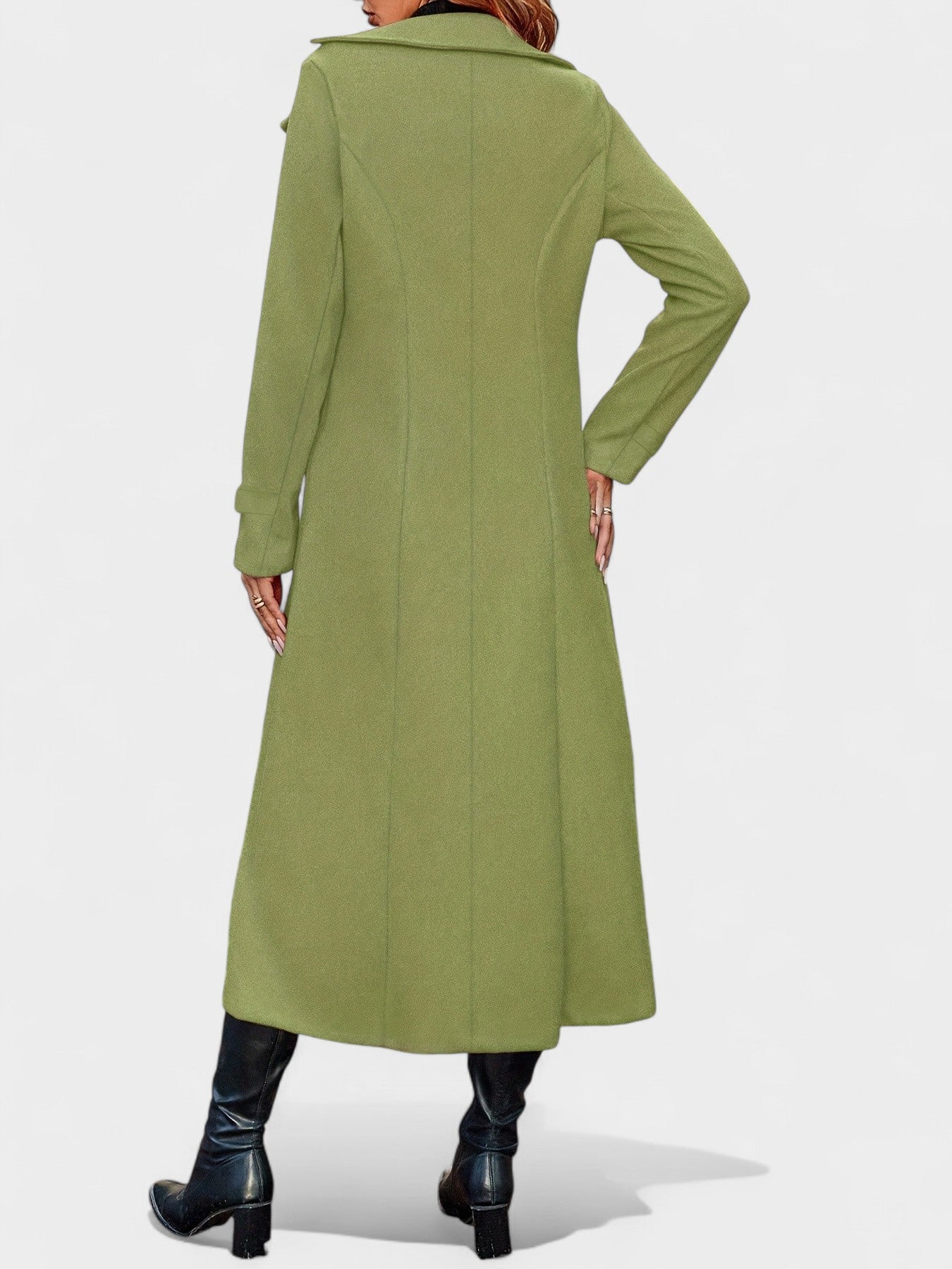 Double-Breasted Lapel Overcoat