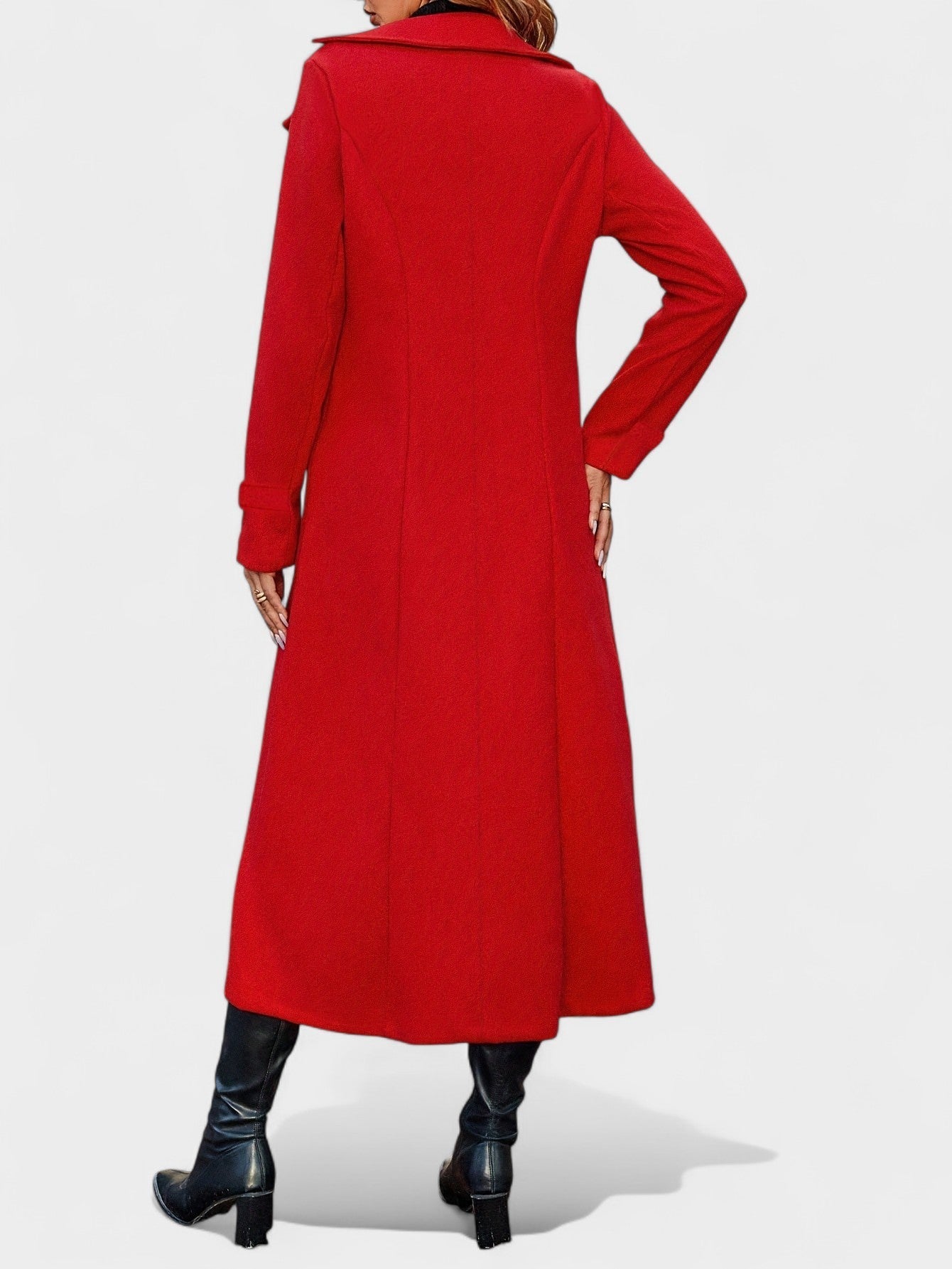 Double-Breasted Lapel Overcoat