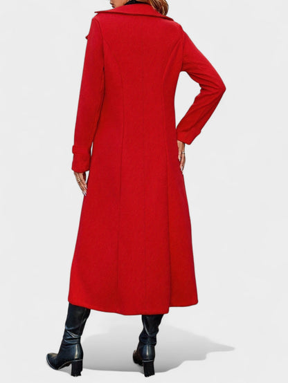 Double-Breasted Lapel Overcoat